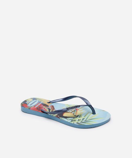 chinelo slim havaianas tropical colorido 35-36 chinelo slim havaianas tropical colorido 35-36