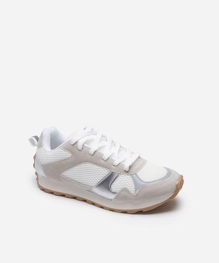 tênis feminino jogging solado alto ace branco 34