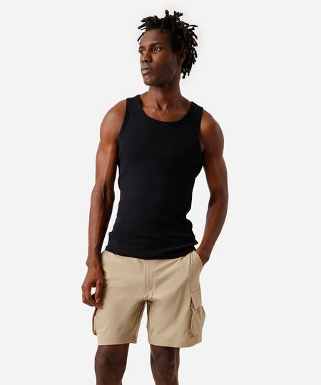 short boardshort masculino de poliamida bege 40