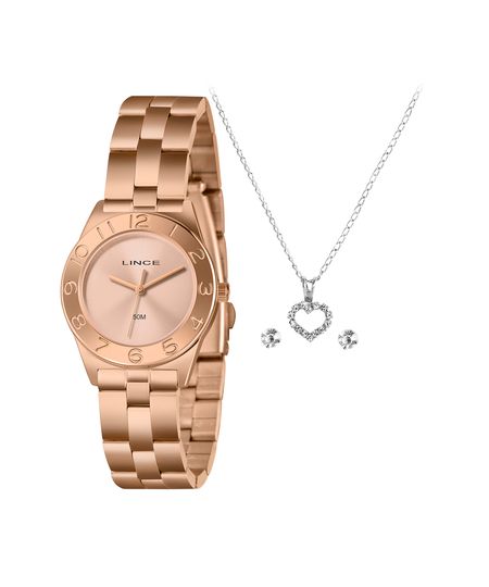 kit relógio feminino lince analógico lrrh263l32 kad1r1rx rosa UNICO kit relógio feminino lince analógico lrrh263l32 kad1r1rx rosa UNICO