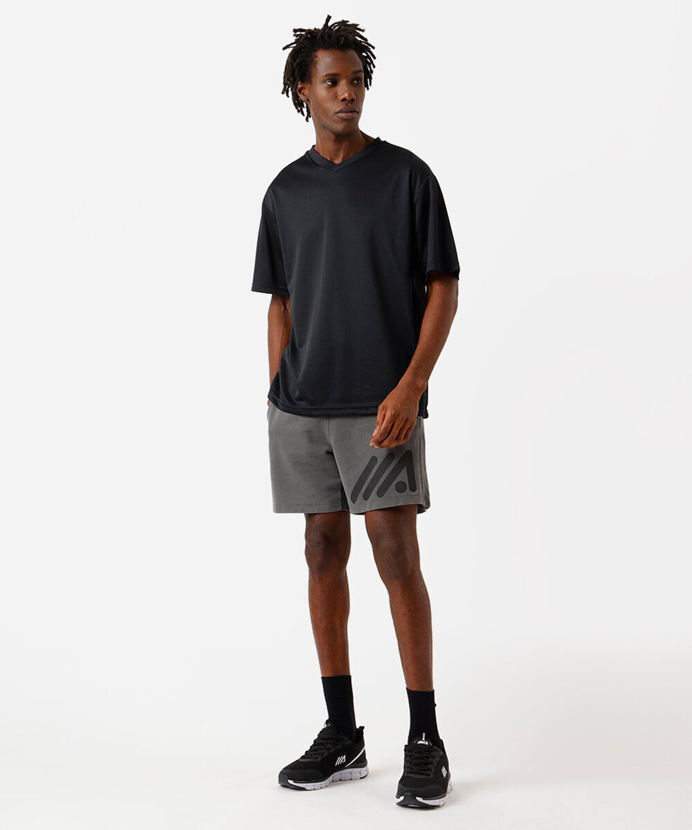 bermuda masculina de algodão preto