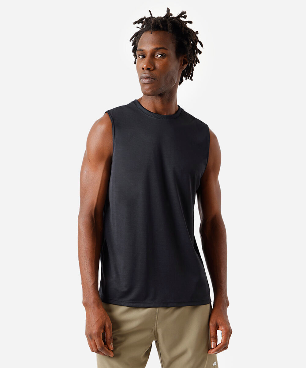 regata machão masculina esportiva ace preto