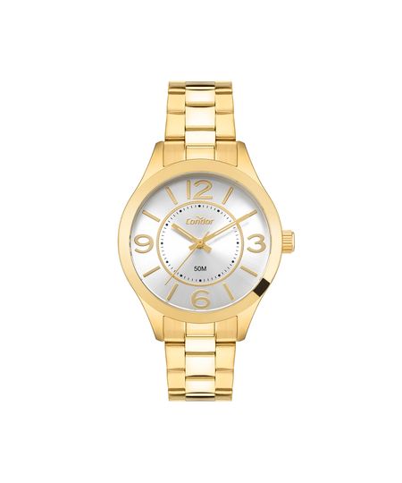 kit relógio feminino condor analógico co2035nldk4k dourado UNICO kit relógio feminino condor analógico co2035nldk4k dourado UNICO