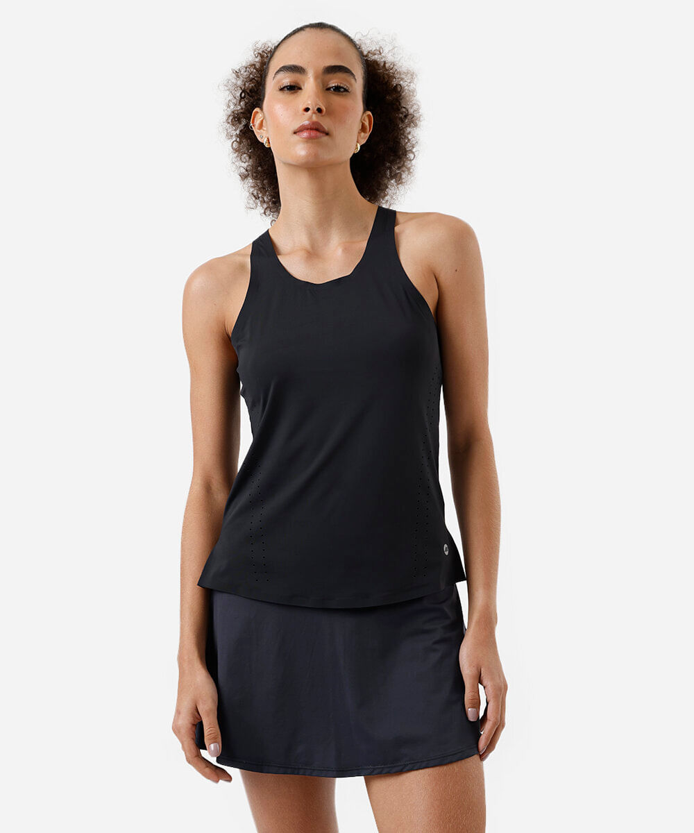 regata feminina esportiva ace preta