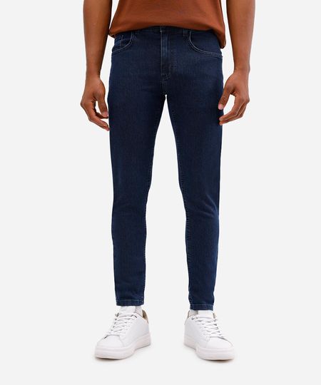 calça skinny masculina jeans azul 44