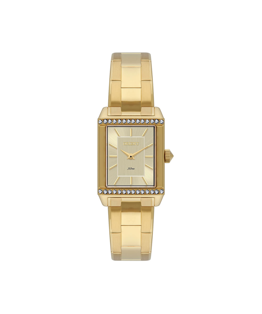 relógio feminino orient analógico lgss0064 c1kx dourado