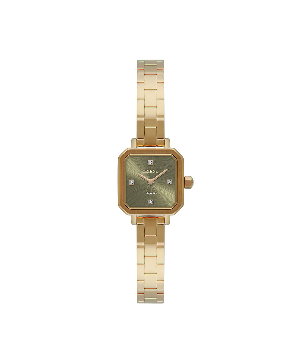 relógio feminino orient analógico lgss0067 e1kx dourado