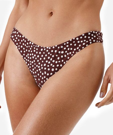 biquíni calcinha feminino asa delta poá marrom G biquíni calcinha feminino asa delta poá marrom G