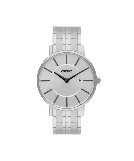 relógio masculino orient analógico calendário mbss1261 s1sx prateado UNICO