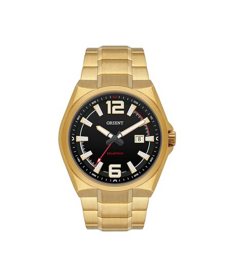 relógio masculino orient analógico calendário mgss1301 p2kx dourado UNICO