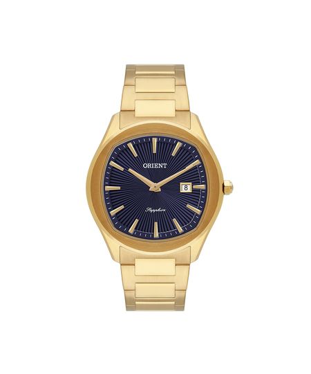 relógio masculino orient analógico calendário mgss1303 d1kx dourado UNICO relógio masculino orient analógico calendário mgss1303 d1kx dourado UNICO