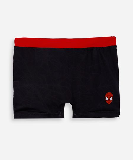 sunga boxer infantil homem aranha preta 6