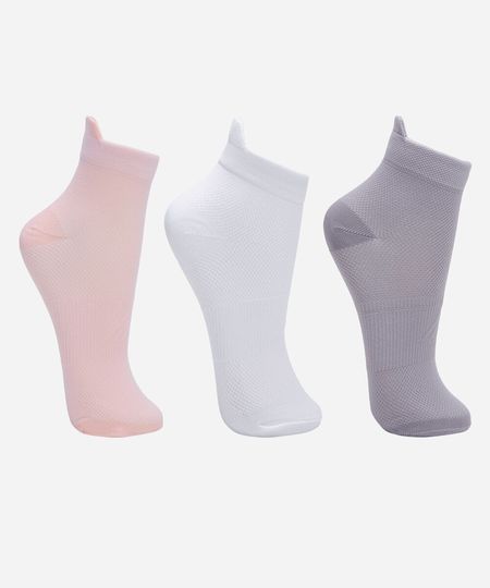kit de 3 meias cano médio esportiva ace colorida 34-39 kit de 3 meias cano médio esportiva ace colorida 34-39