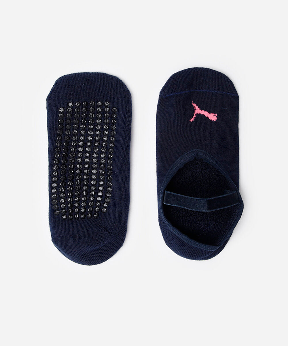 meia sapatilha antiderrapante puma azul