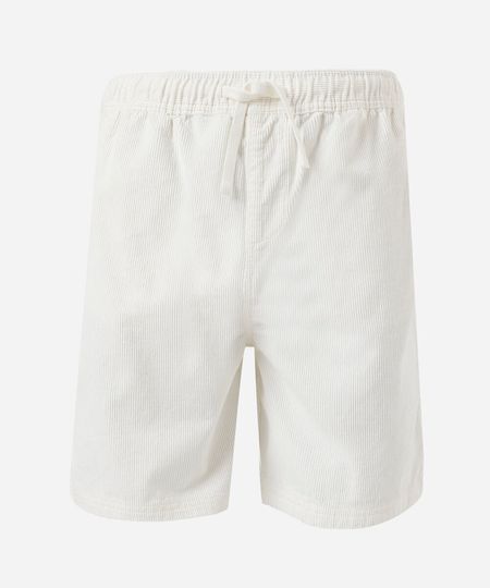 bermuda juvenil em veludo cotelê off white 12 bermuda juvenil em veludo cotelê off white 12