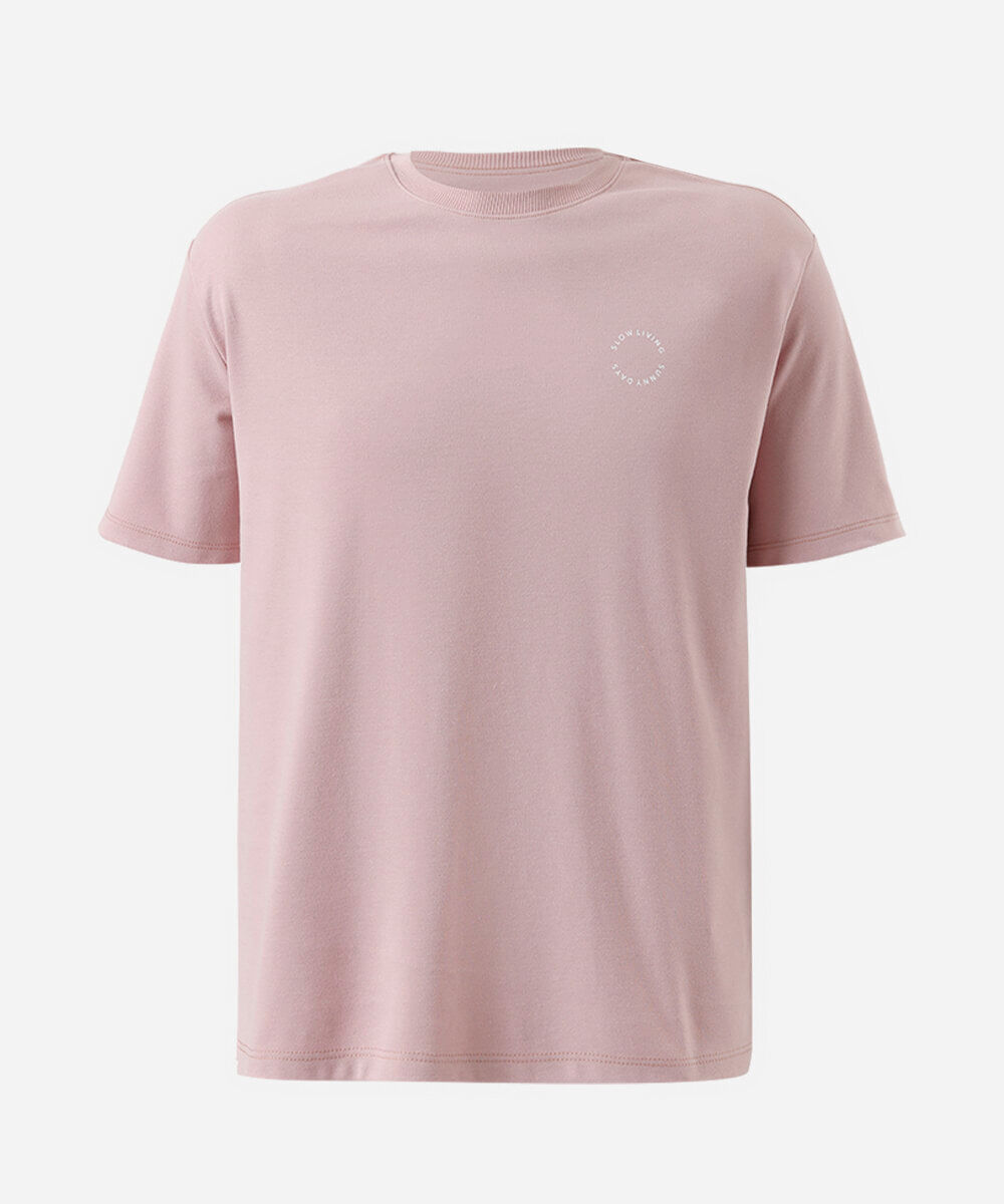camiseta juvenil com algodão estampada rosa