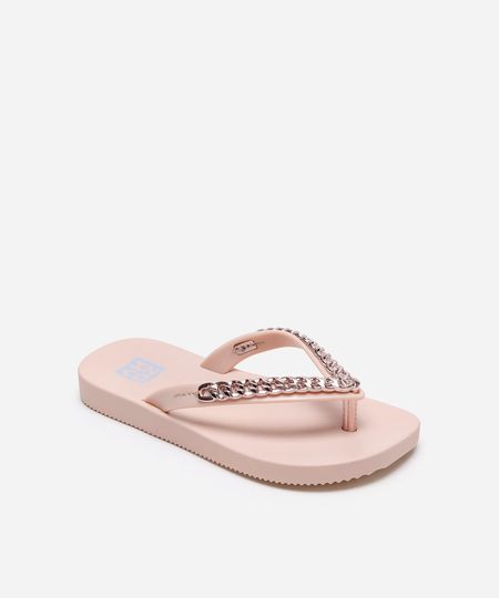 chinelo infantil com corrente zaxy grendene bege 29 chinelo infantil com corrente zaxy grendene bege 29
