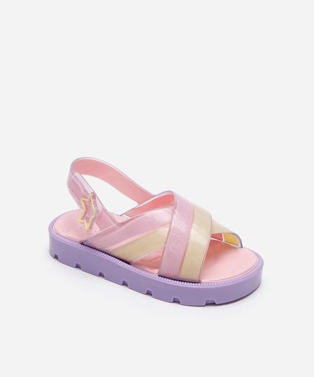 sandália infantil zaxynina grendene rosa 17-18 sandália infantil zaxynina grendene rosa 17-18