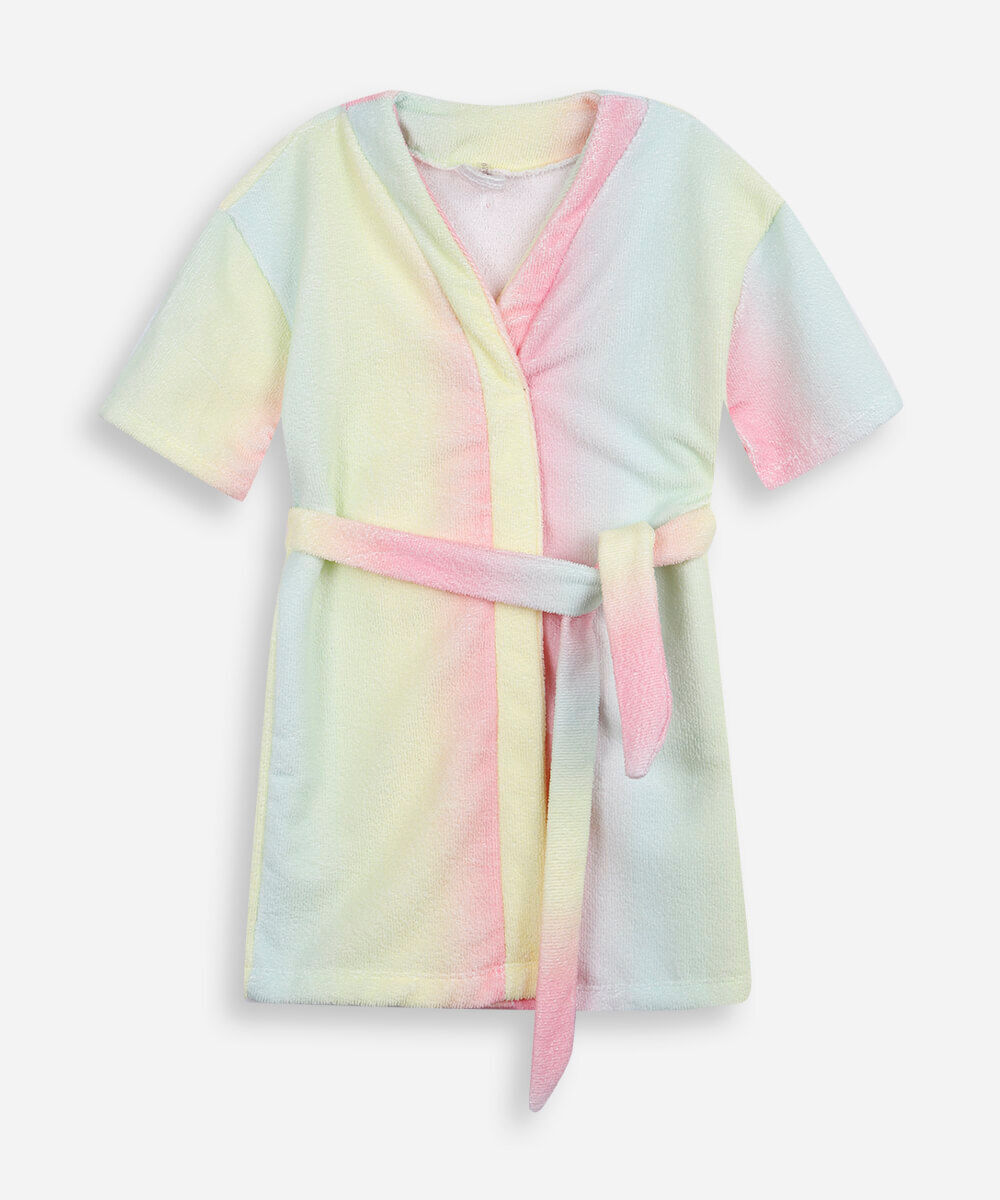 roupão infantil degradê colorido