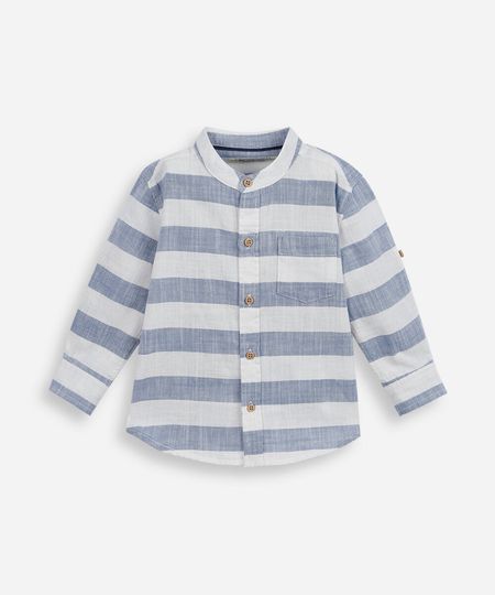 camisa infantil manga longa listrada branca 3 camisa infantil manga longa listrada branca 3