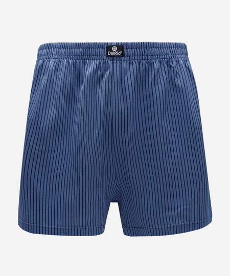 cueca samba canção de algodão listrada delrio azul G cueca samba canção de algodão listrada delrio azul G