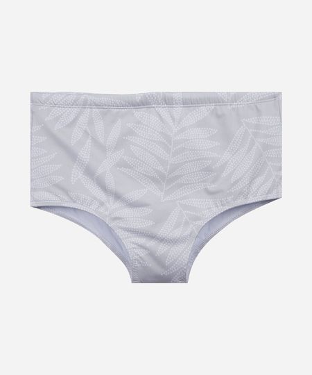 sunga masculina tradicional folhagem cinza M