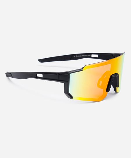 óculos de sol esportivo ace unissex preto UNICO