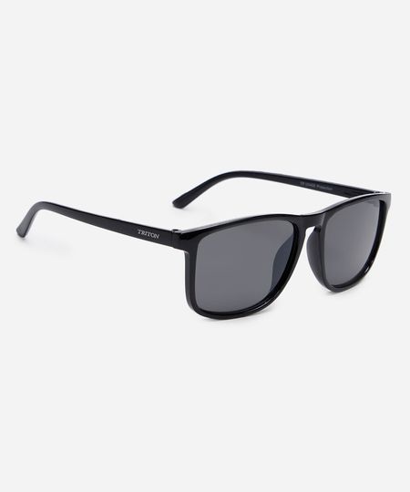 óculos de sol de quadrado triton preto UNICO óculos de sol de quadrado triton preto UNICO