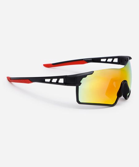 óculos de sol esportivo ace unissex preto UNICO