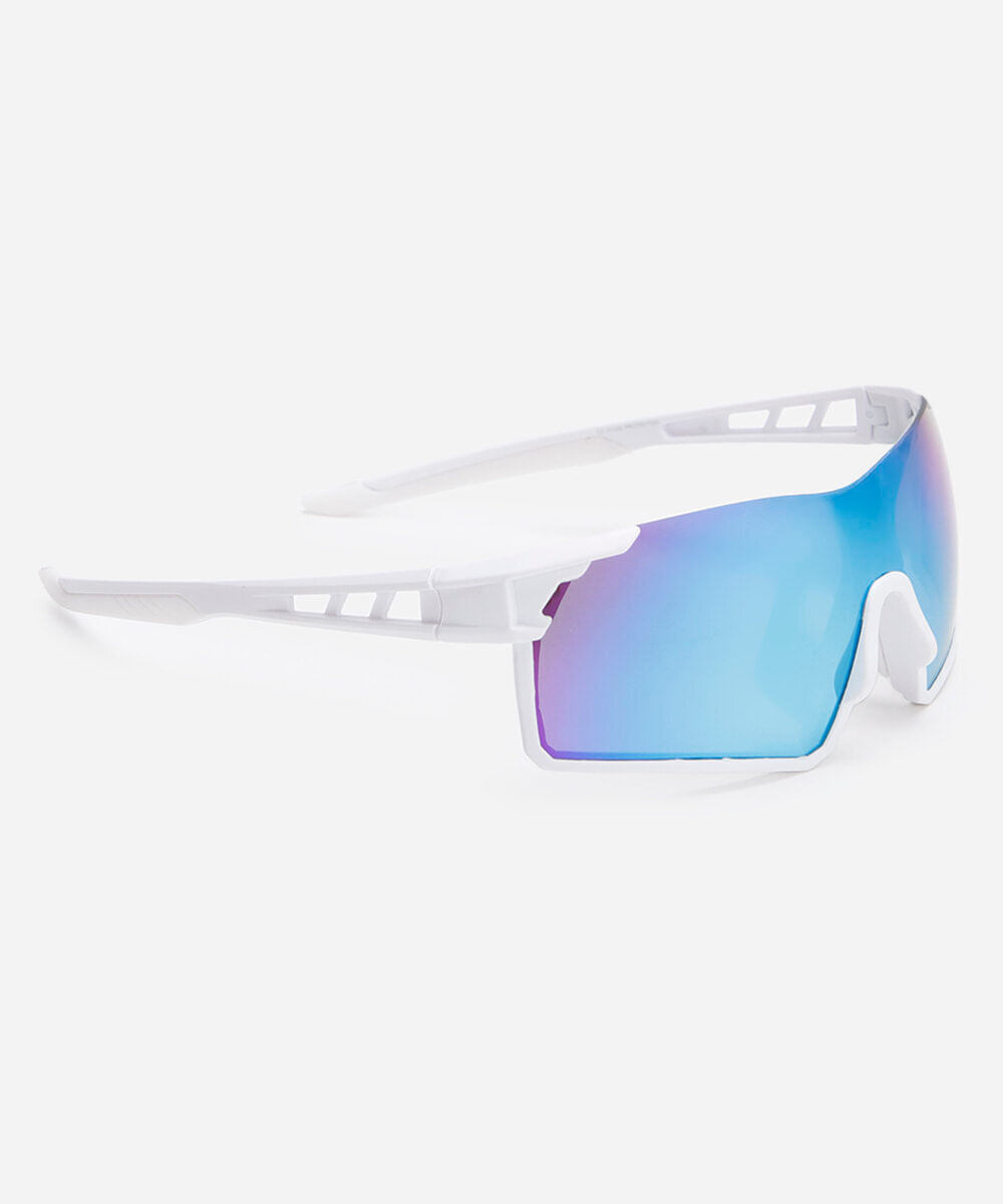 óculos de sol esportivo unissex branco