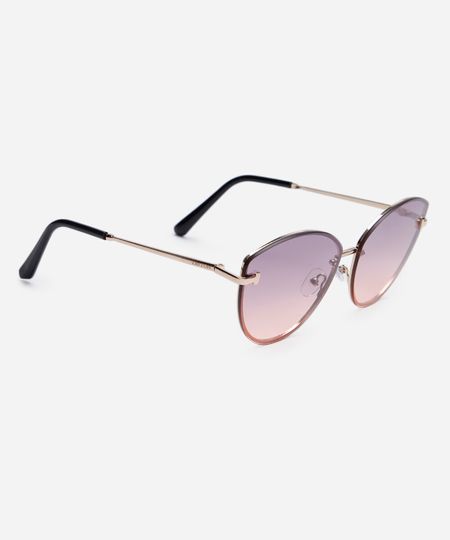 óculos de sol gatinho triton dourado UNICO