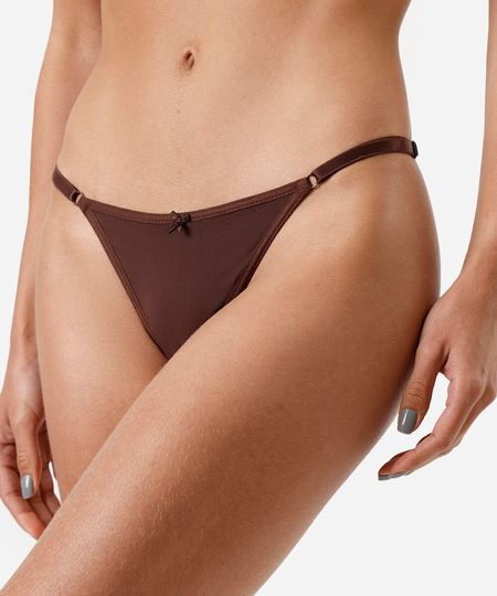 kit de 2 calcinhas fio dental colorido P