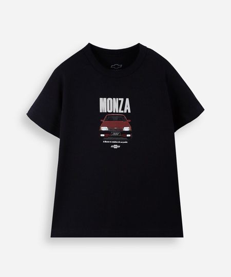 camiseta infantil de algodão monza preto 8 camiseta infantil de algodão monza preto 8