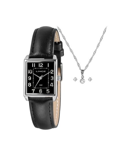 kit relógio feminino lince analógico lqc4824l25 ka7xp2px prateado UNICO kit relógio feminino lince analógico lqc4824l25 ka7xp2px prateado UNICO