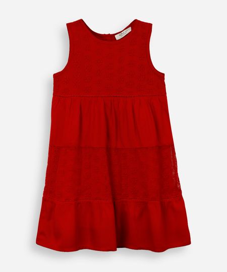 vestido midi infantil tule bordado vermelho 4 vestido midi infantil tule bordado vermelho 4