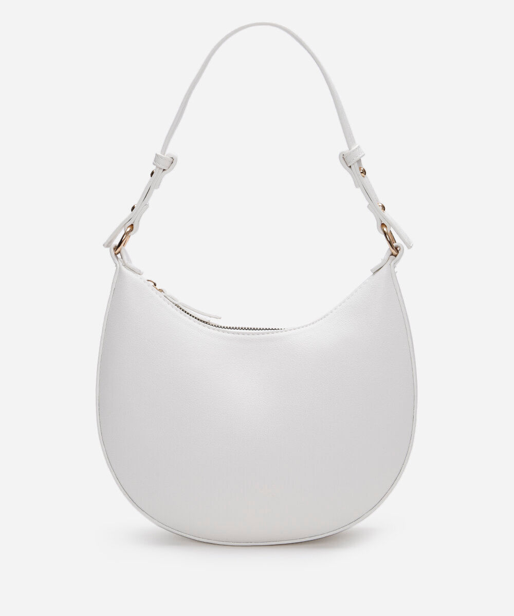bolsa baguete alça fina branca