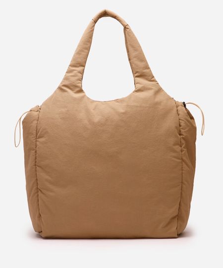bolsa tote feminina esportiva ace texturizada bege UNICO