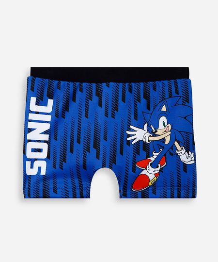 sunga boxer infantil sonic azul 6