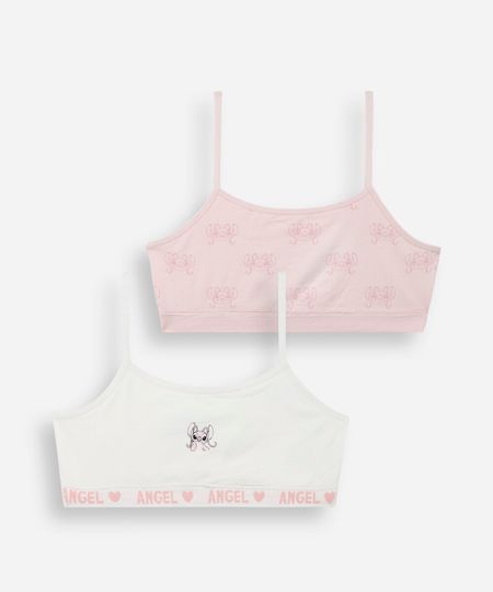 kit com 2 tops faixa stitch rosa GG kit com 2 tops faixa stitch rosa GG