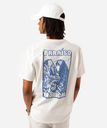 camiseta masculina de algodão estampada off white M camiseta masculina de algodão estampada off white M