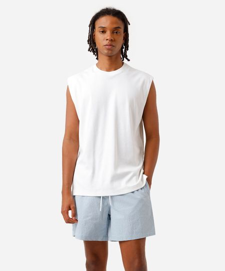 short reto masculino texturizado azul P short reto masculino texturizado azul P