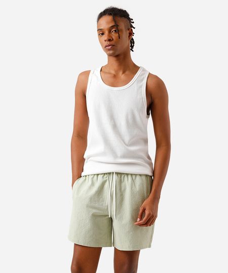 short reto masculino texturizado verde GG short reto masculino texturizado verde GG