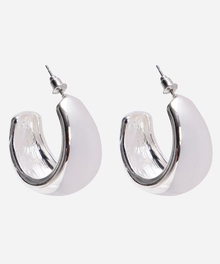 brinco argola mindset prateado UNICO