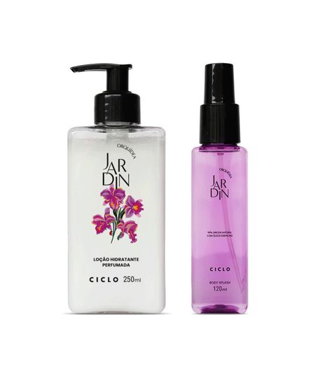 kit feminino estojo ciclo jardin orquid body splash 120ml e hidratante 250ml UNICO kit feminino estojo ciclo jardin orquid body splash 120ml e hidratante 250ml UNICO