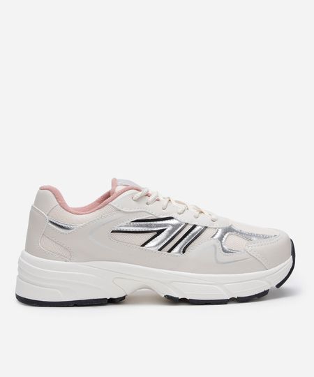 tênis chunky esportivo ace com recortes metalizados colorido 37 tênis chunky esportivo ace com recortes metalizados colorido 37