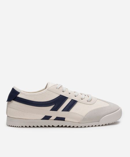 tênis casual com recortes ace off white 36