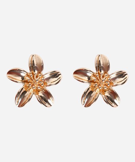 brinco feminino flor dourado UNICO brinco feminino flor dourado UNICO