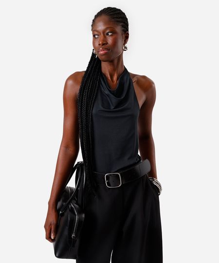 blusa feminina frente única preta PP blusa feminina frente única preta PP