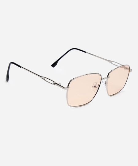 óculos de sol quadrado triton unissex prateado UNICO óculos de sol quadrado triton unissex prateado UNICO