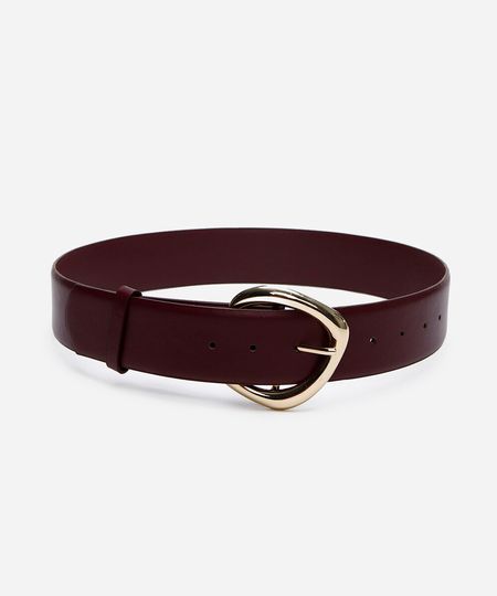 cinto feminino com fivela orgânica vinho 85CM cinto feminino com fivela orgânica vinho 85CM